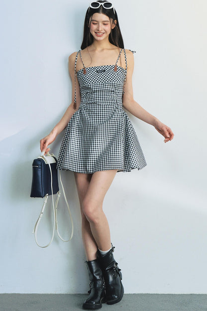Tencel Checkered Camisole Dress