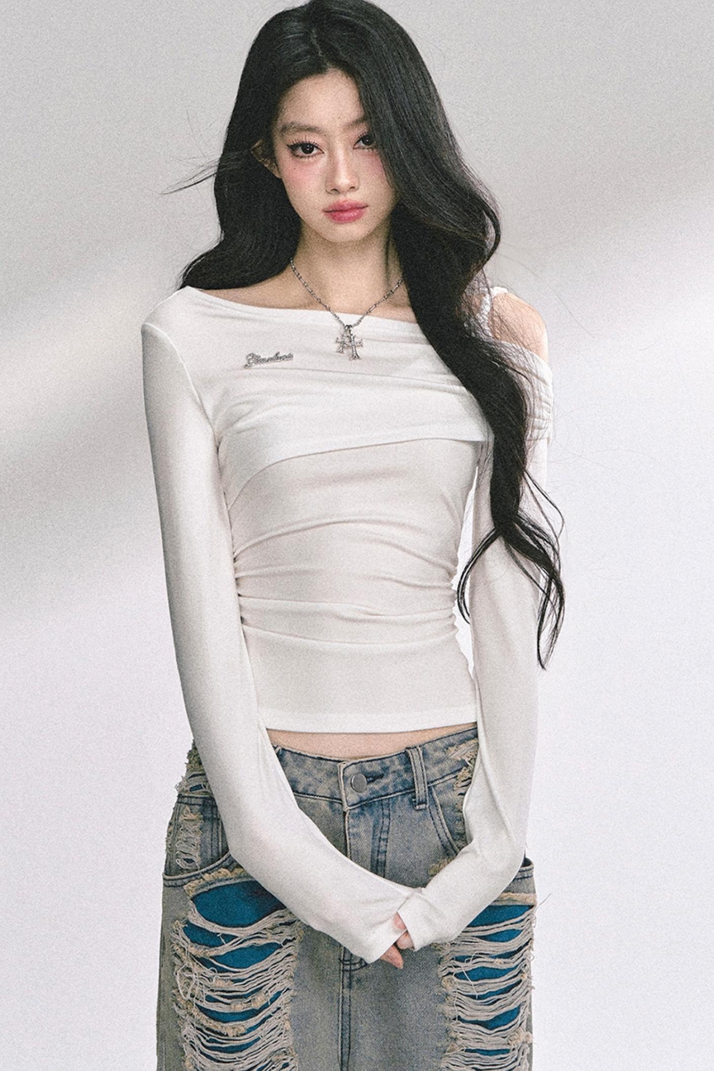 Autumn Lace Shoulder Top