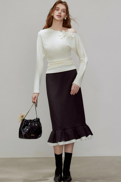 New Knitted Floral Sweater