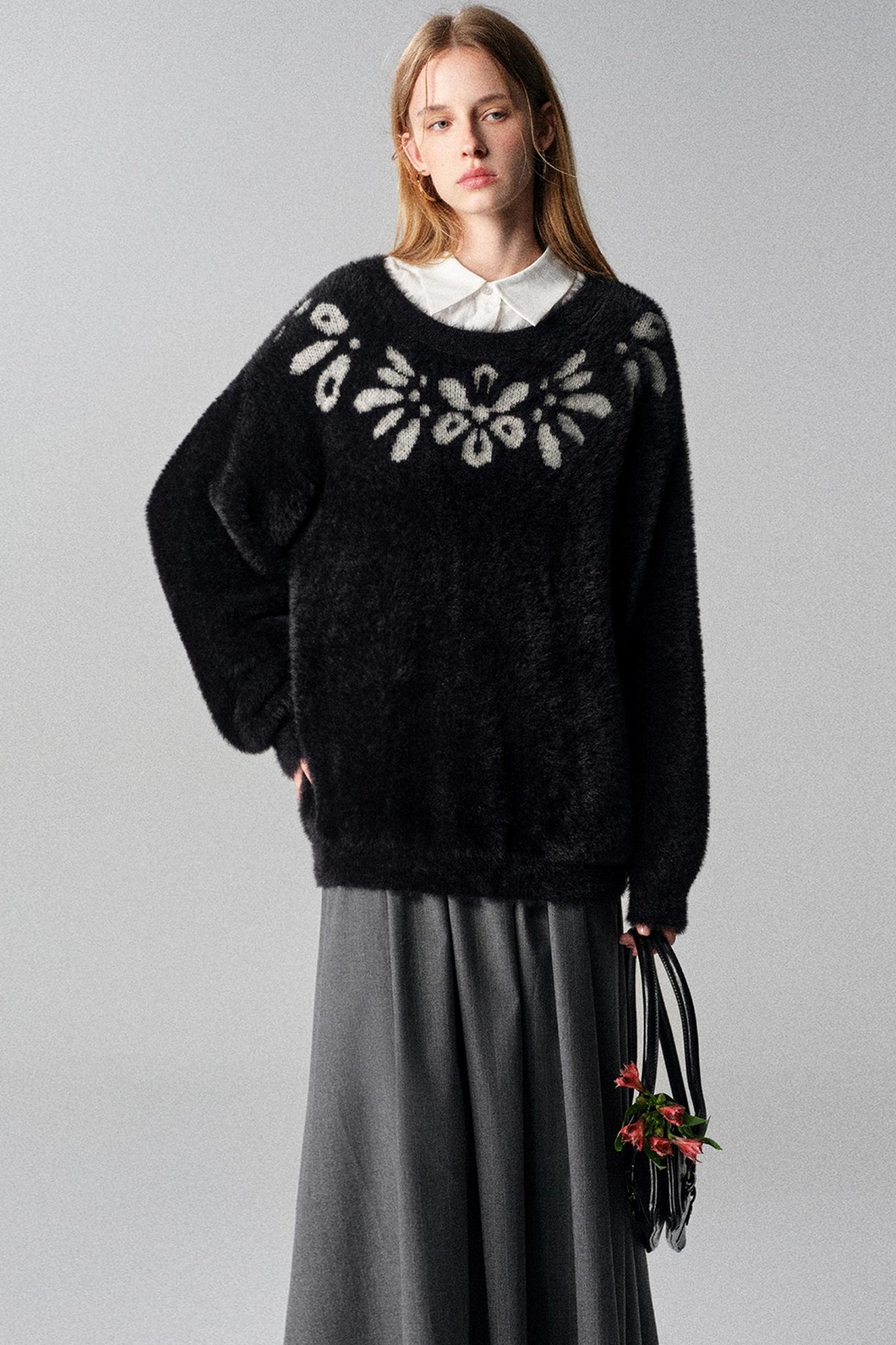 Gilded Dreams Jacquard Sweater