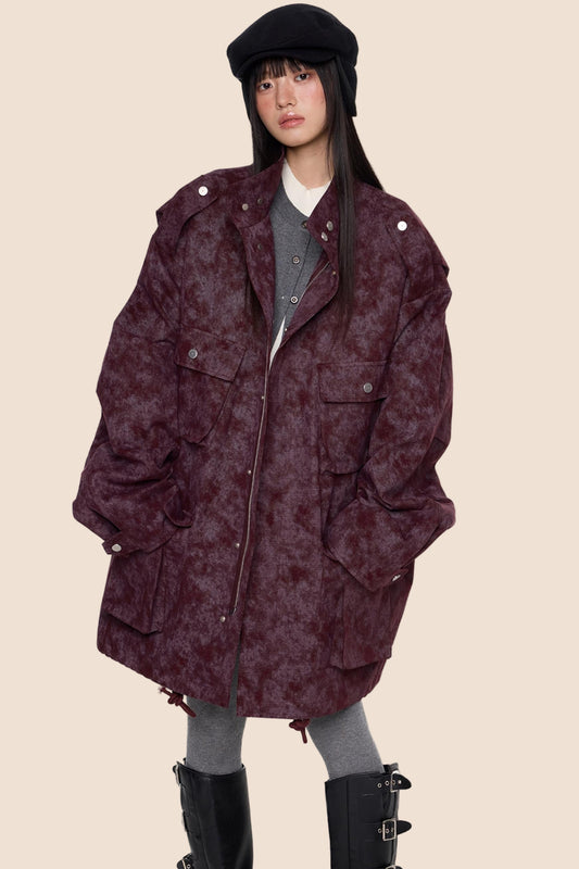 Stand Up Vintage Midi Jacket