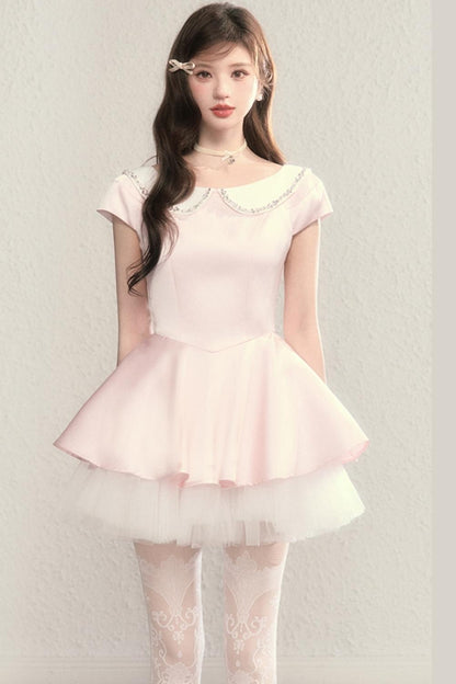 Blue Madeleine A-Line Princess Dress