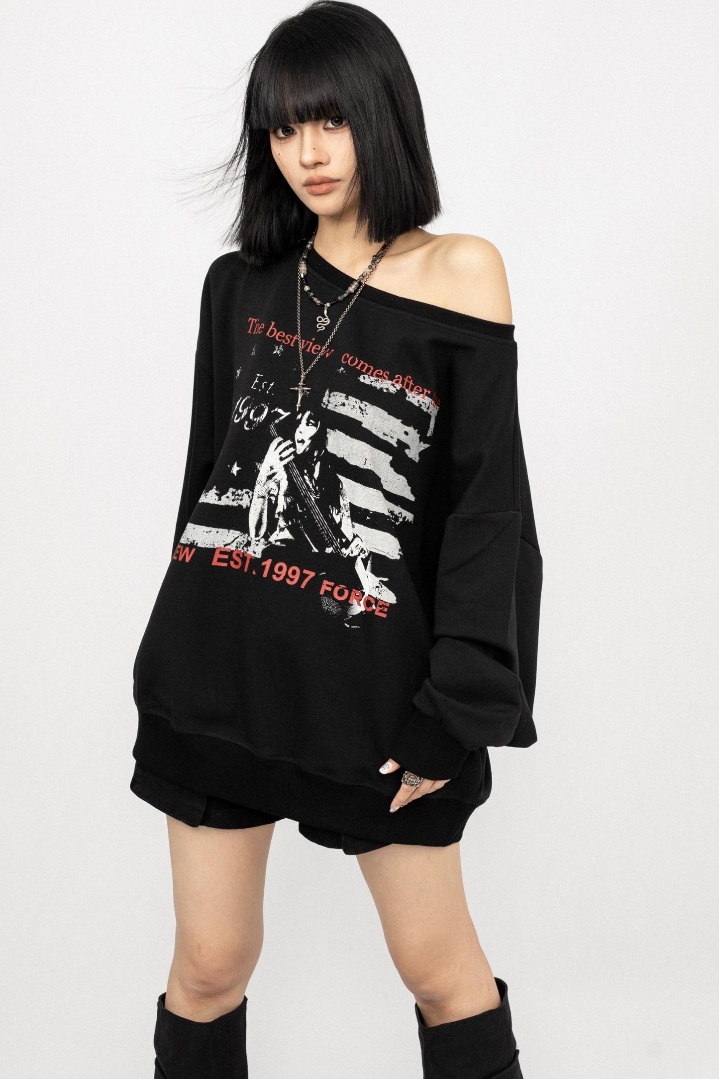 American Long Sleeve Loose Top