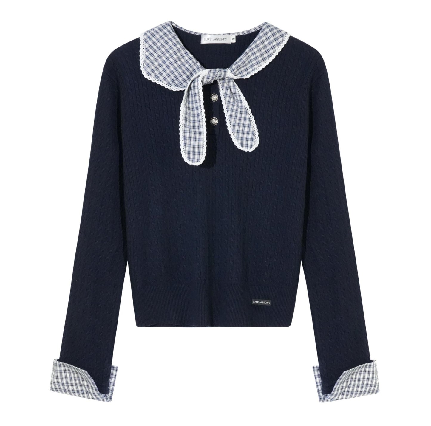 Striped Bow Tie T-Shirt Set-Up