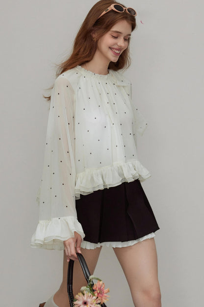 Autumn Pleated A-Line Skirt