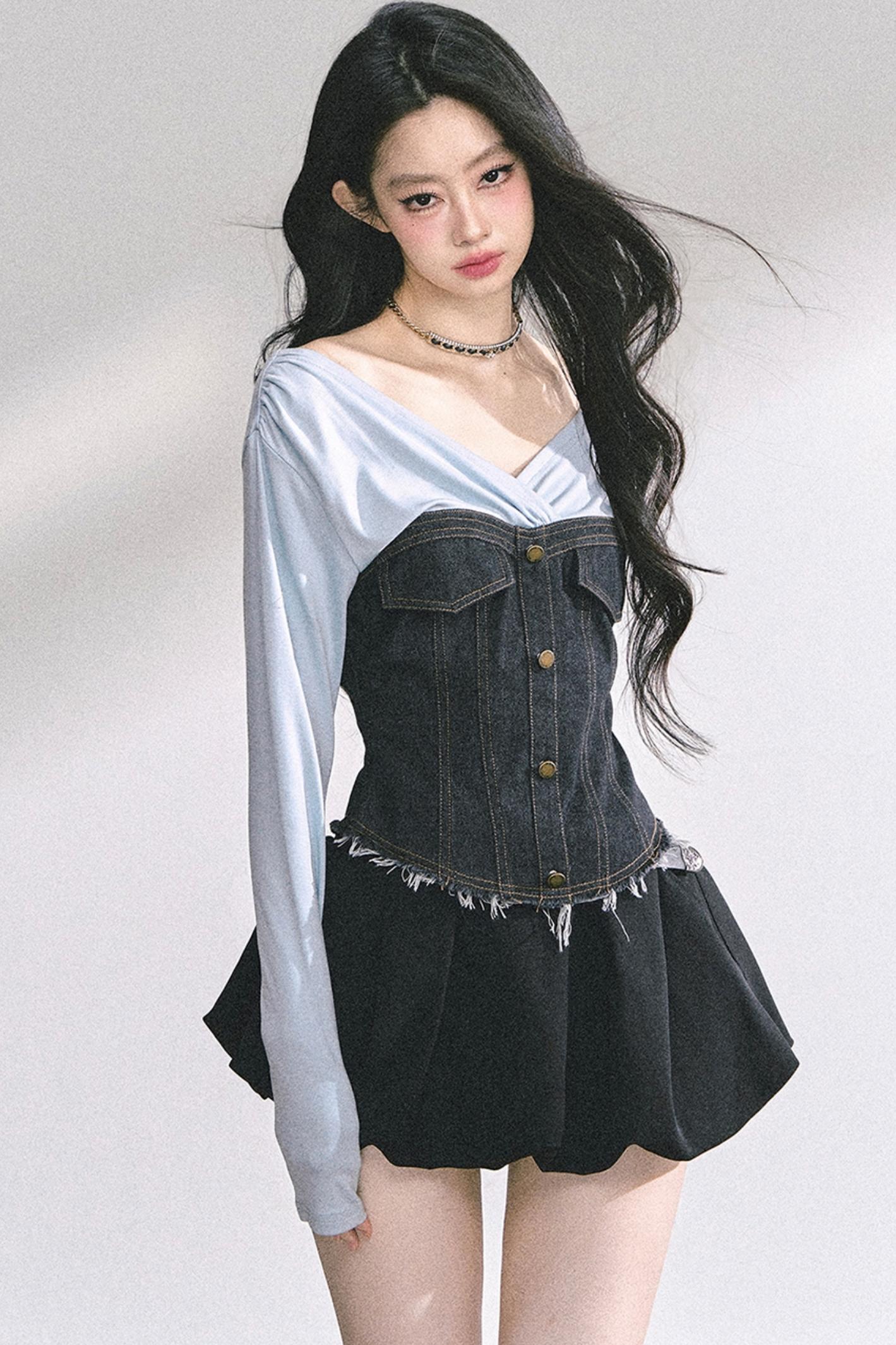 North Island Denim V-Neck T-Shirt