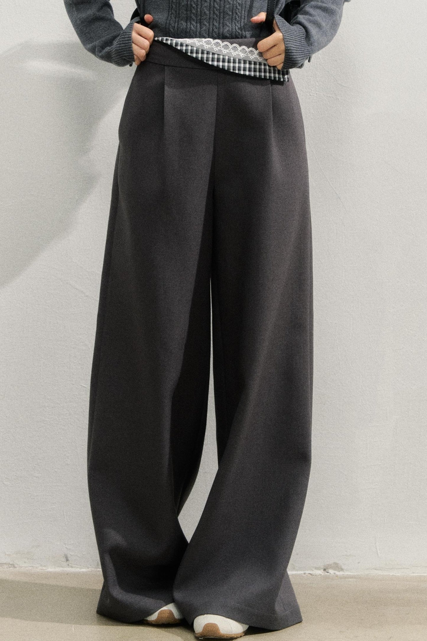 Vintage Plaid Waist Pants