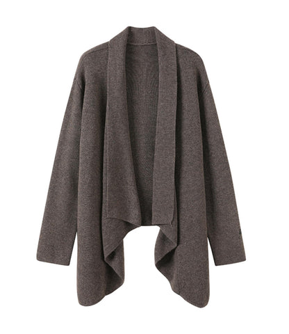 Mid-Length Sweater Cardigan Base Layer Wide-Leg Pants Set-Up