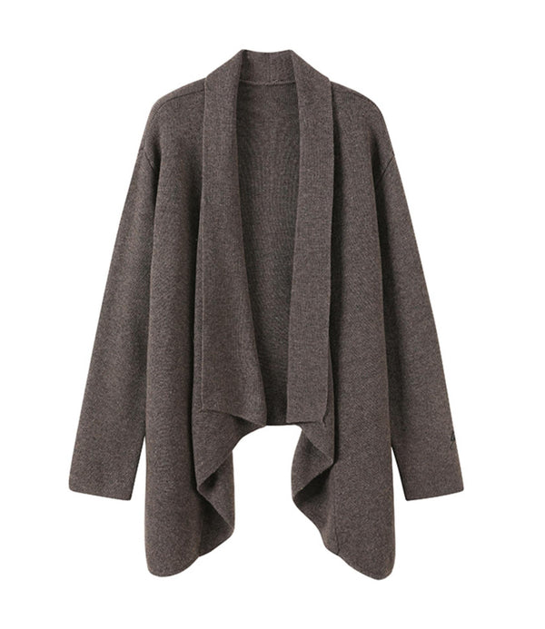 Mid-Length Sweater Cardigan Base Layer Wide-Leg Pants Set-Up