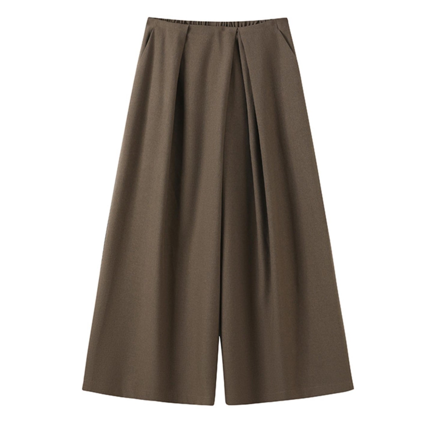 Mid-Length Sweater Cardigan Base Layer Wide-Leg Pants Set-Up