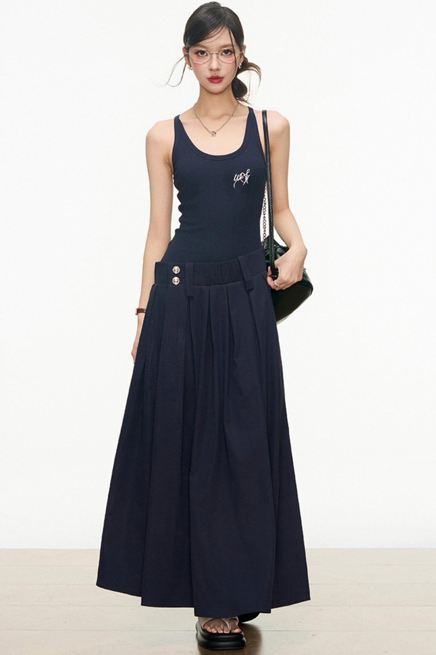 Flattering Layered Maxi Dress