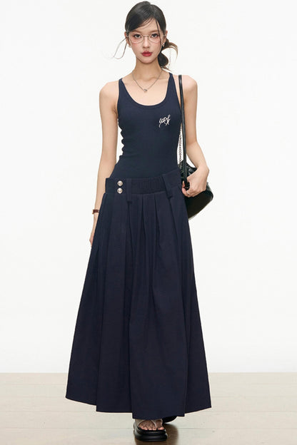 Flattering Layered Maxi Dress