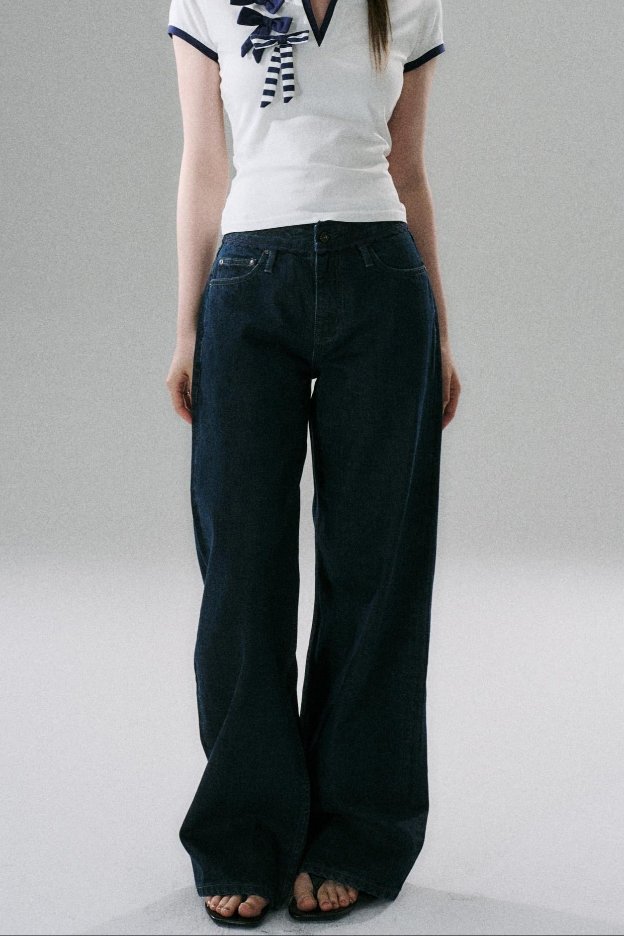 Low-Rise Straight Red Selvage Jeans