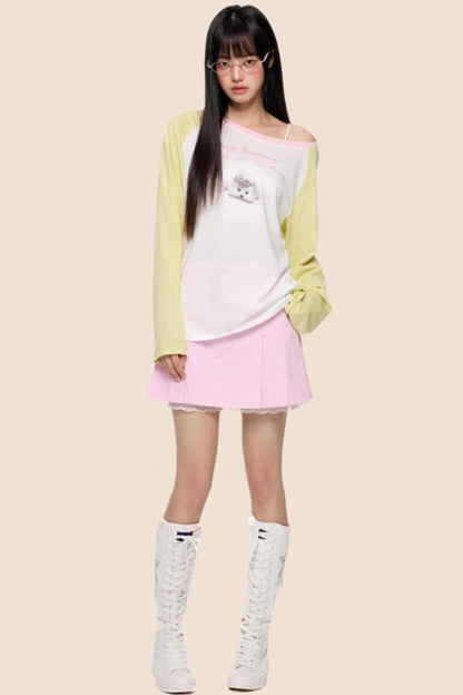 Color Block Sun Protection Smock Top