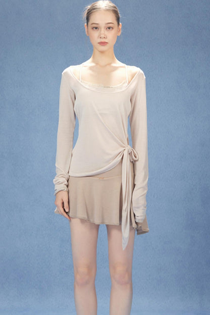 U-Neck Corset Top Set