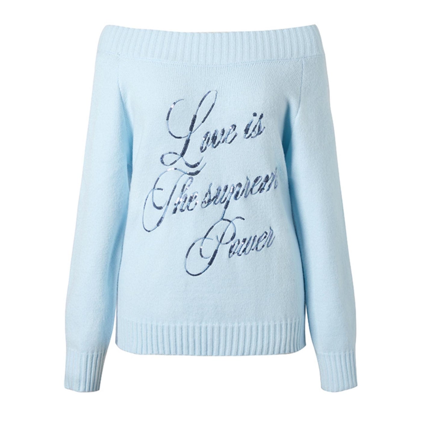 Soft Shoulder Slim Knit Sweater