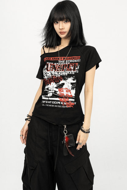 American Retro Summer Slim Top