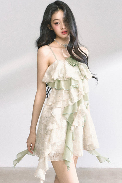 One-Shoulder Lace Dress