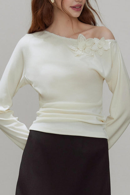 New Knitted Floral Sweater