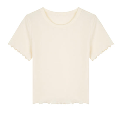 Bow Knit Vest With T-Shirt Set-Up