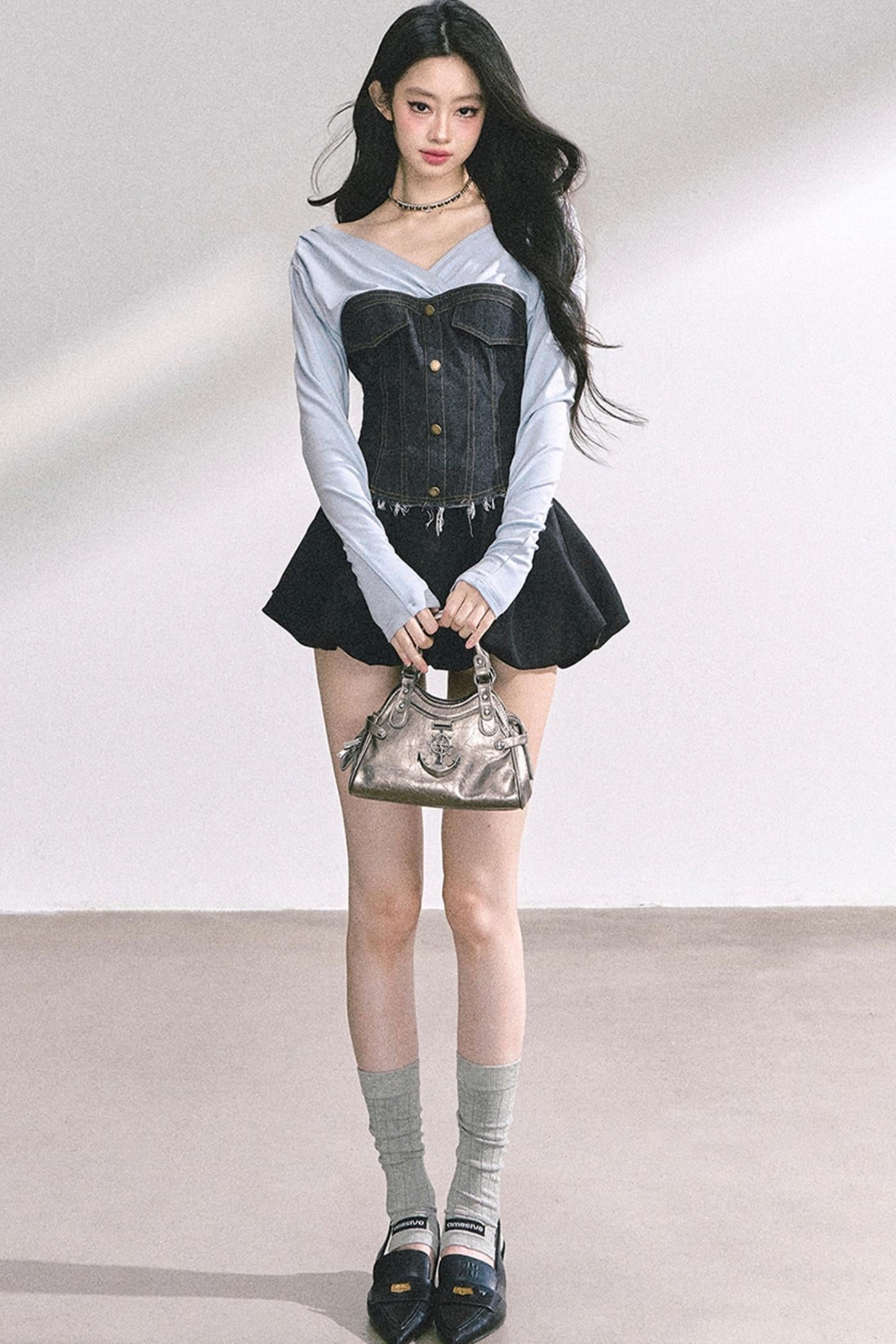 North Island Denim V-Neck T-Shirt