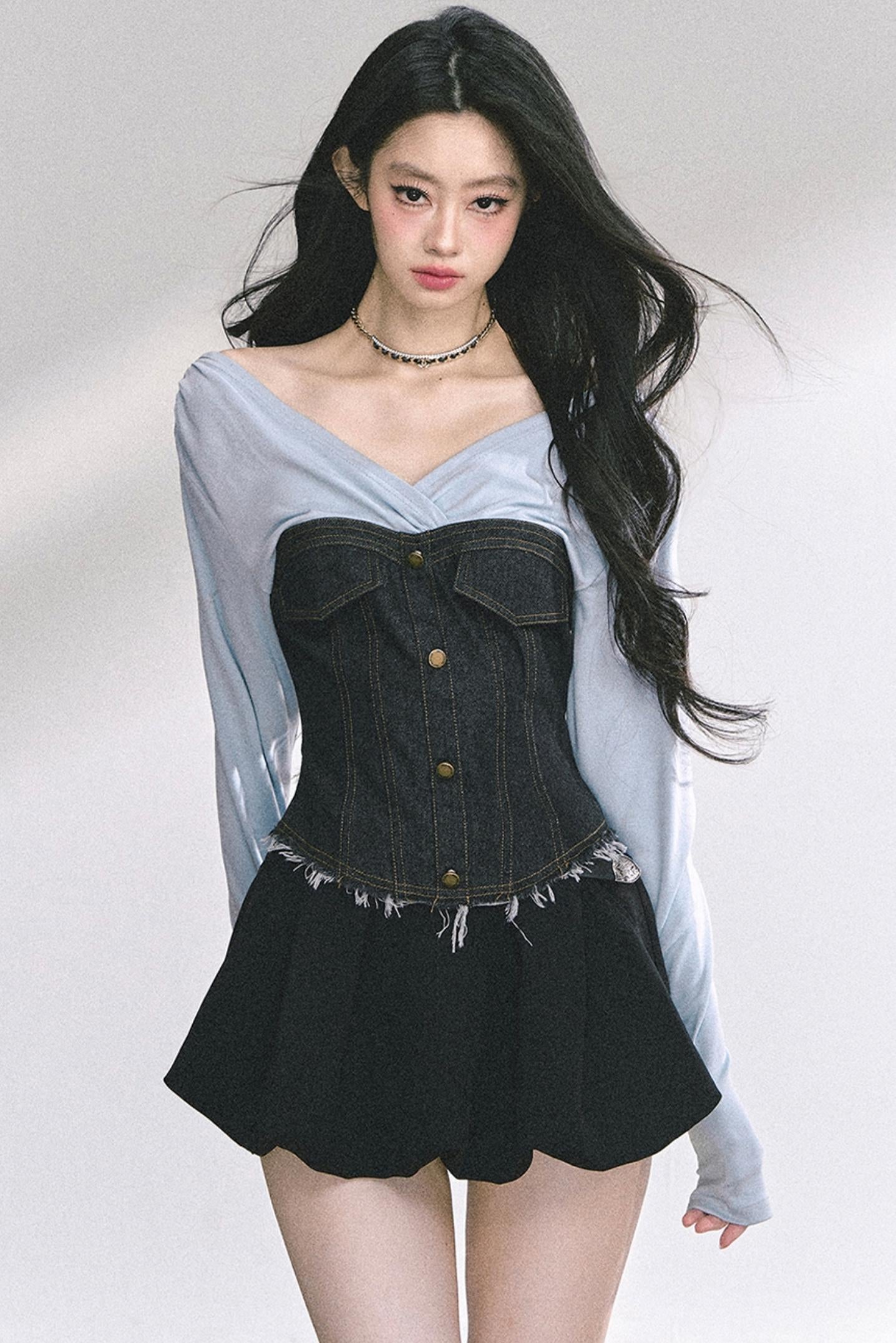 North Island Denim V-Neck T-Shirt