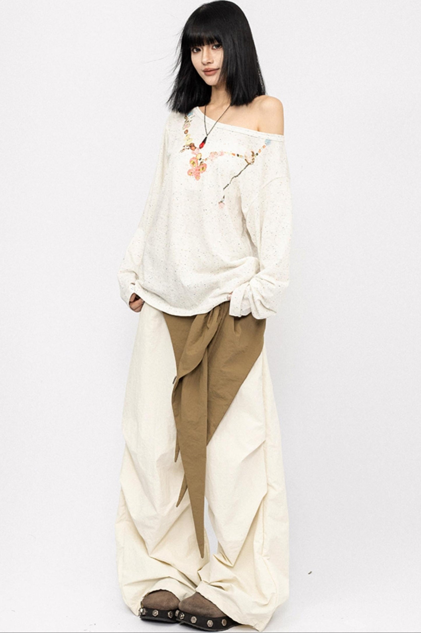 Vintage Diagonal Sleeve Top