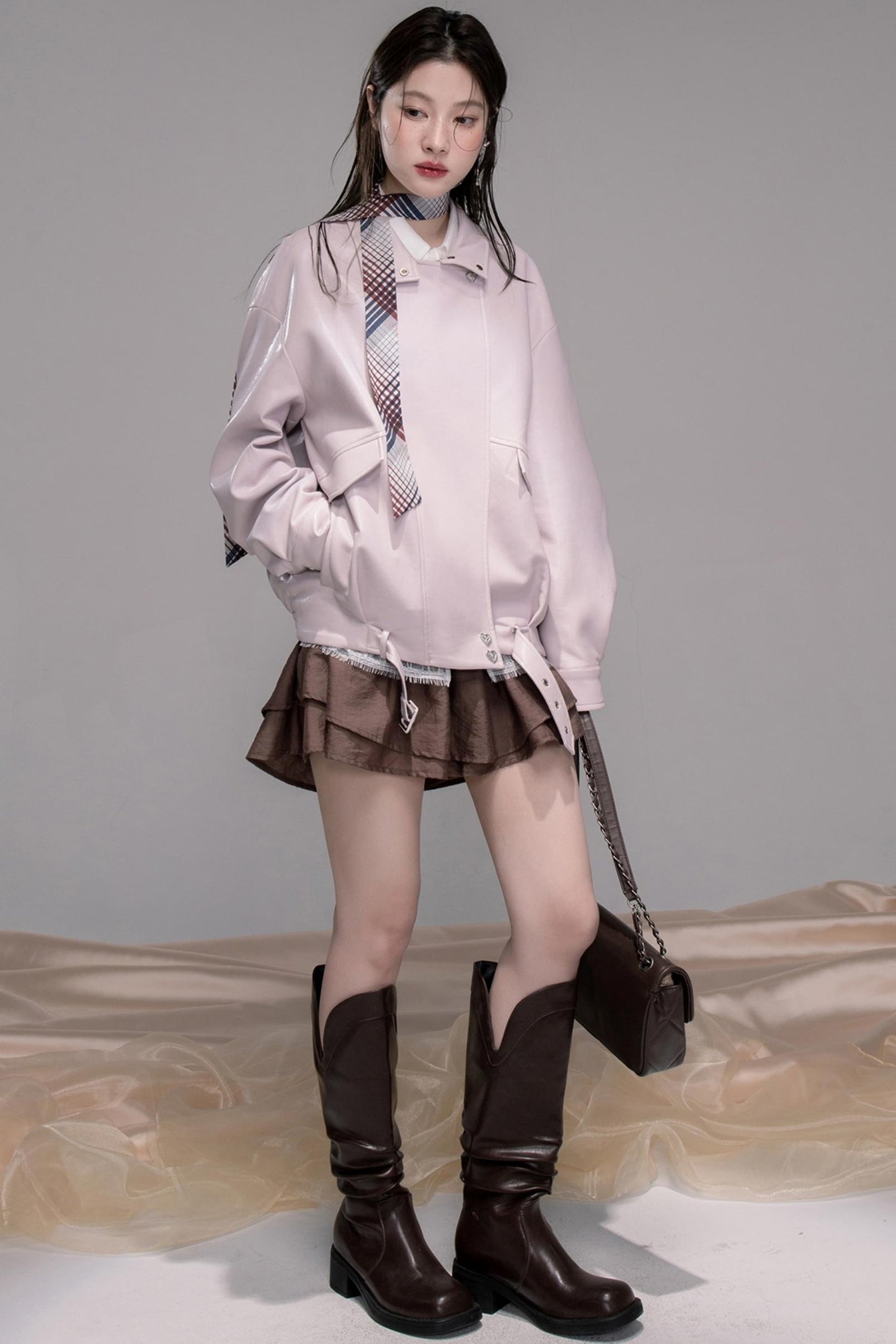 Rio Purple Leather Jacket