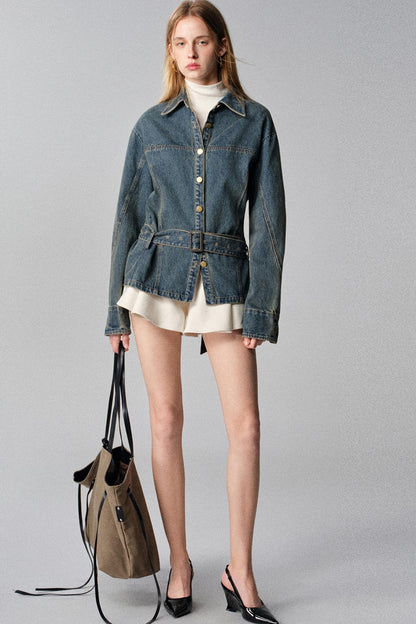 High-Waisted Slimming A-Line Skirt