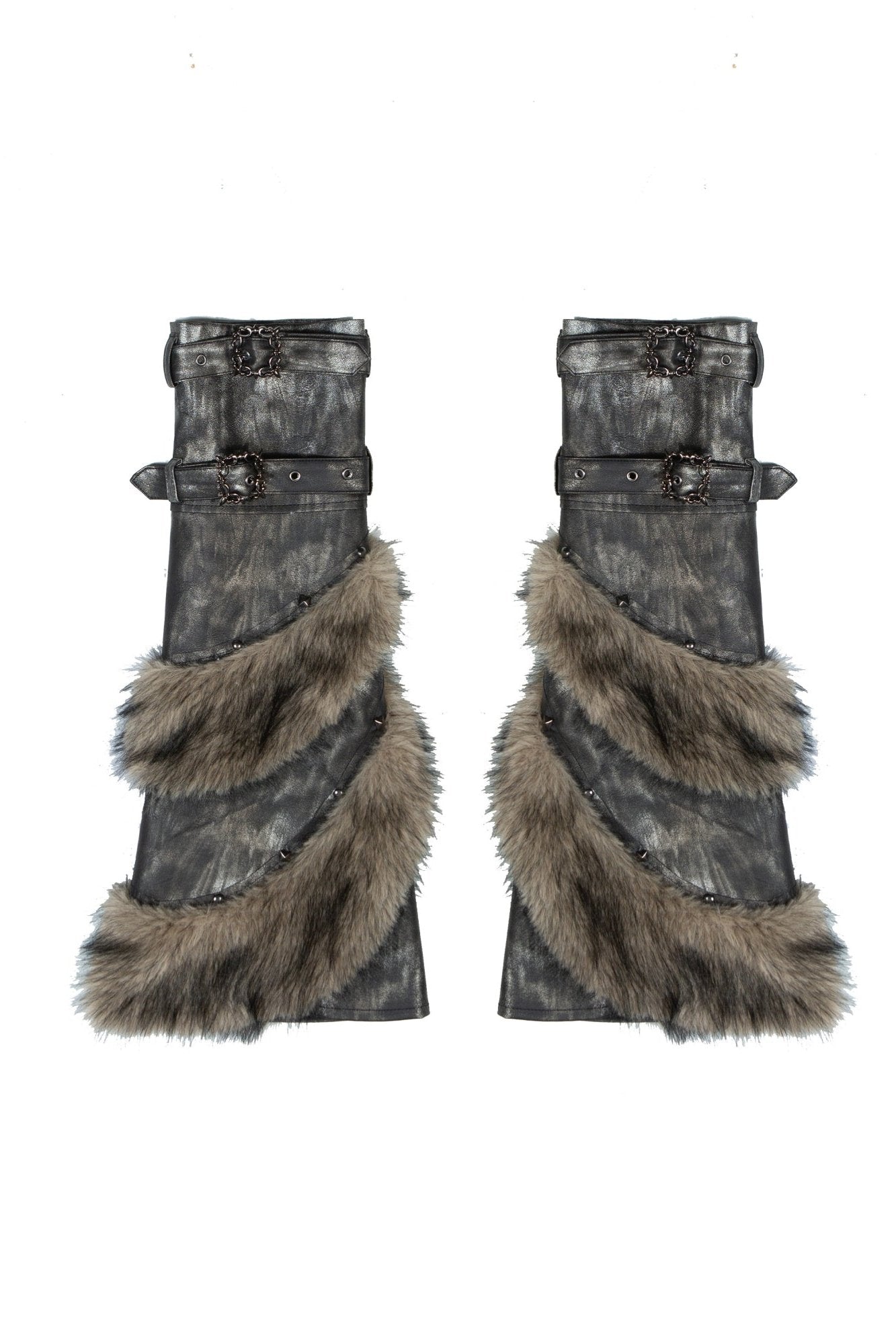 Vintage FUR PANELLED LEG COVER PANTS SET-UP