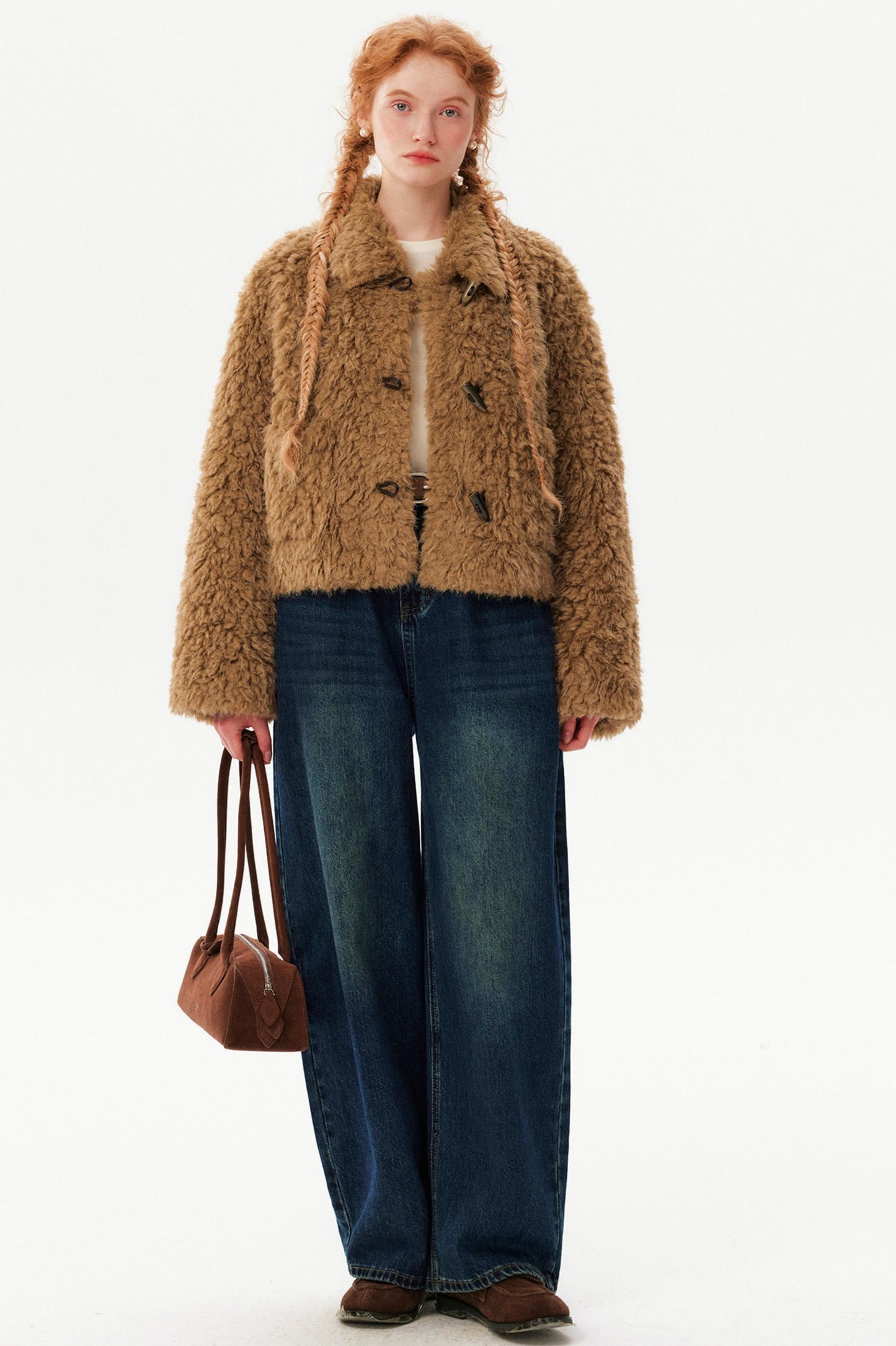 Lamb Wool Toggle Coat