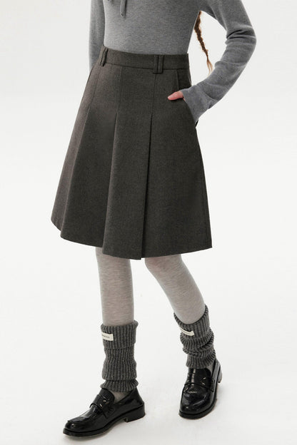 Casual Versatile Mid-Length Skirt