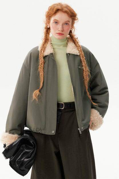 Retro Lamb Wool Winter Coat