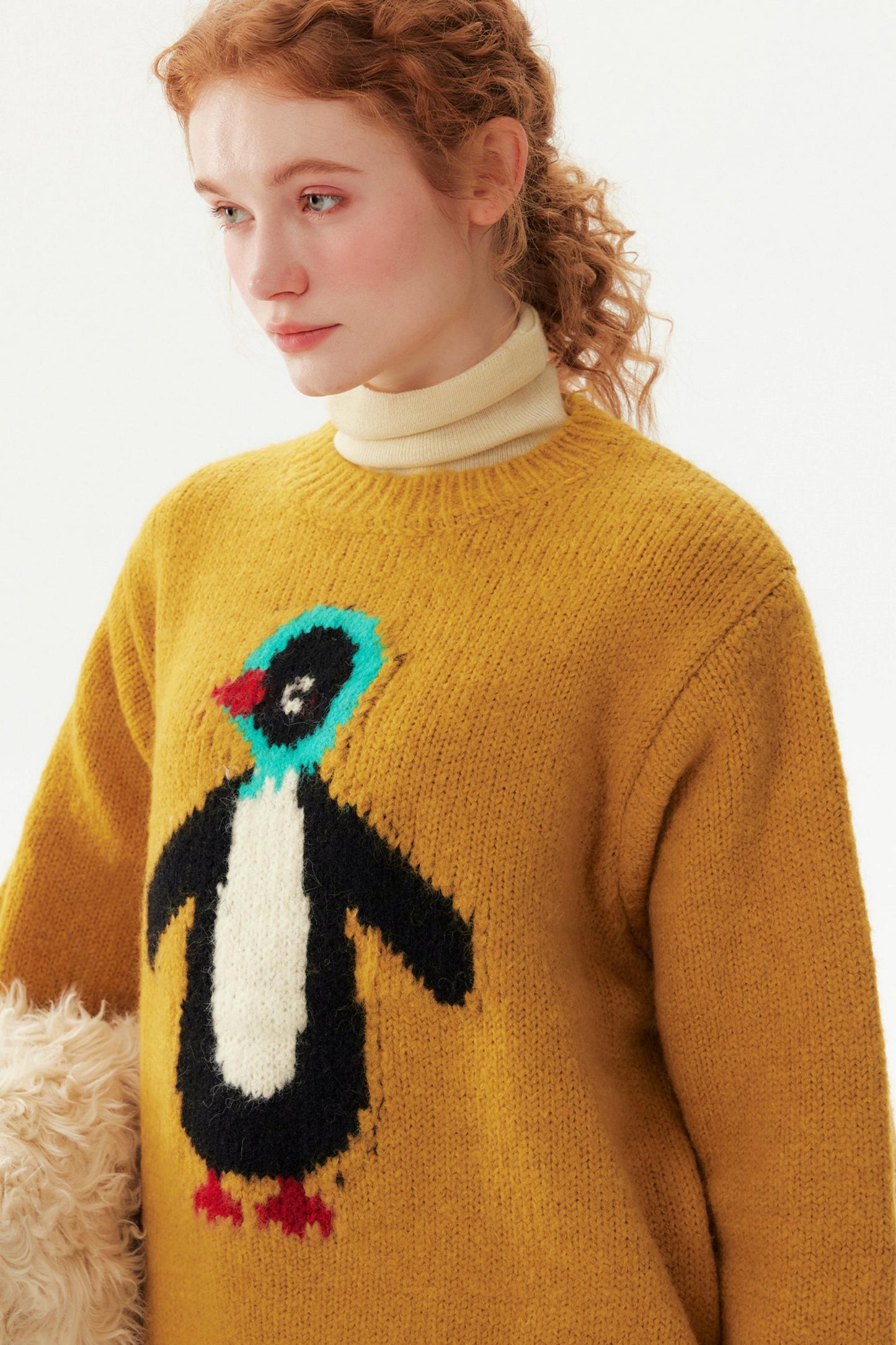 Scarf Penguin Wool Sweater