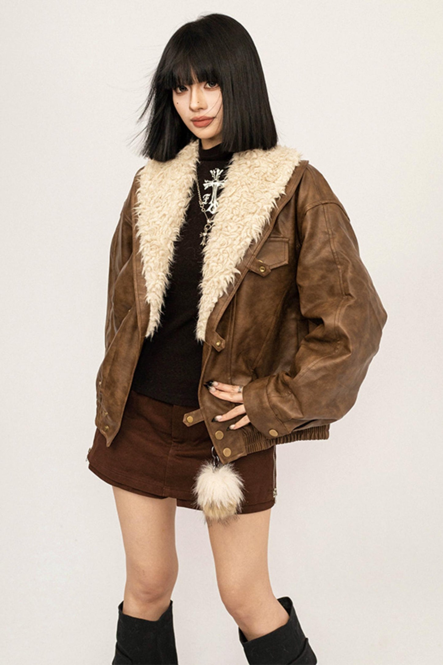 Retro Lambswool Patchwork Jacket