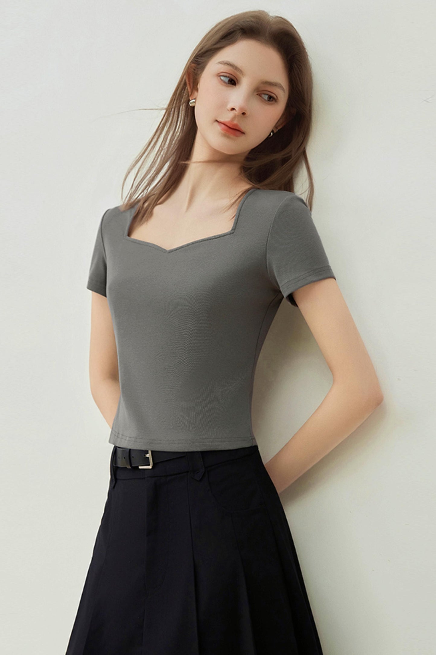 Retro Square Neck Tee