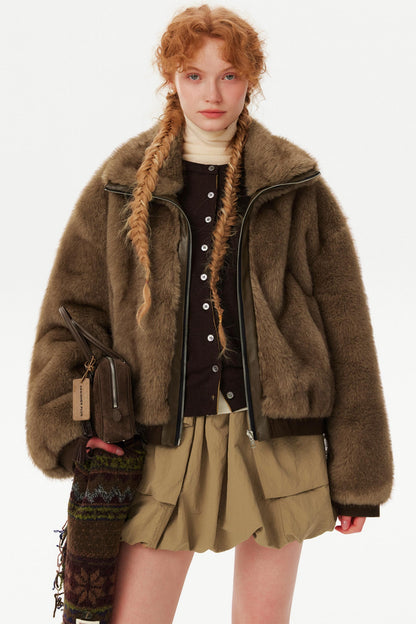 Vintage Eco-Friendly Fur Coat