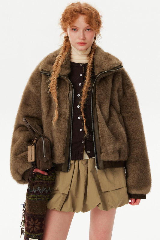 Vintage Eco-Friendly Fur Coat