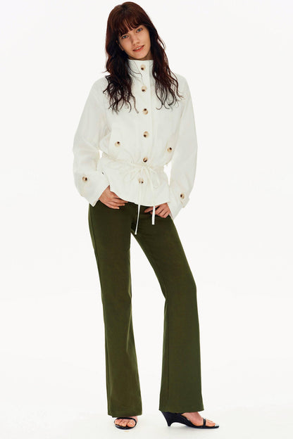 Acetat-Mischung Slimming Jacke