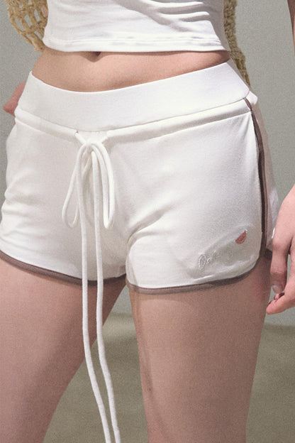 Colorblock Lace-Up Top Set-Up