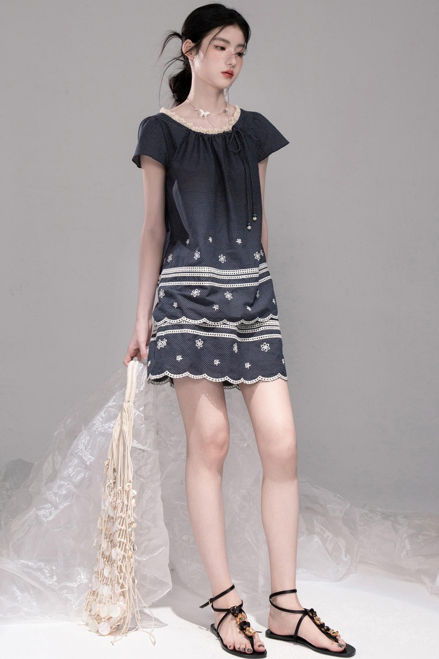 Bali Coconut Sea Embroidered Set