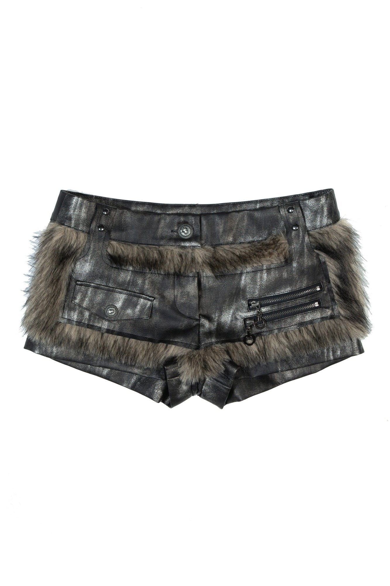 Vintage FUR PANELLED LEG COVER PANTS SET-UP