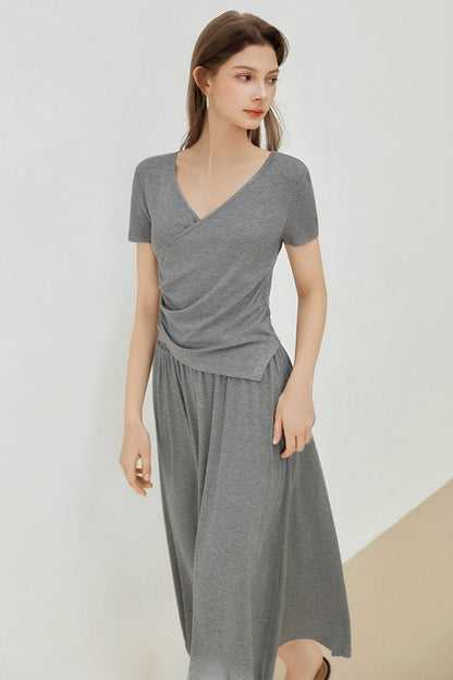 Summer Irregular Two-Piece Dress Set