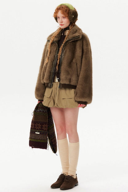 Vintage Eco-Friendly Fur Coat