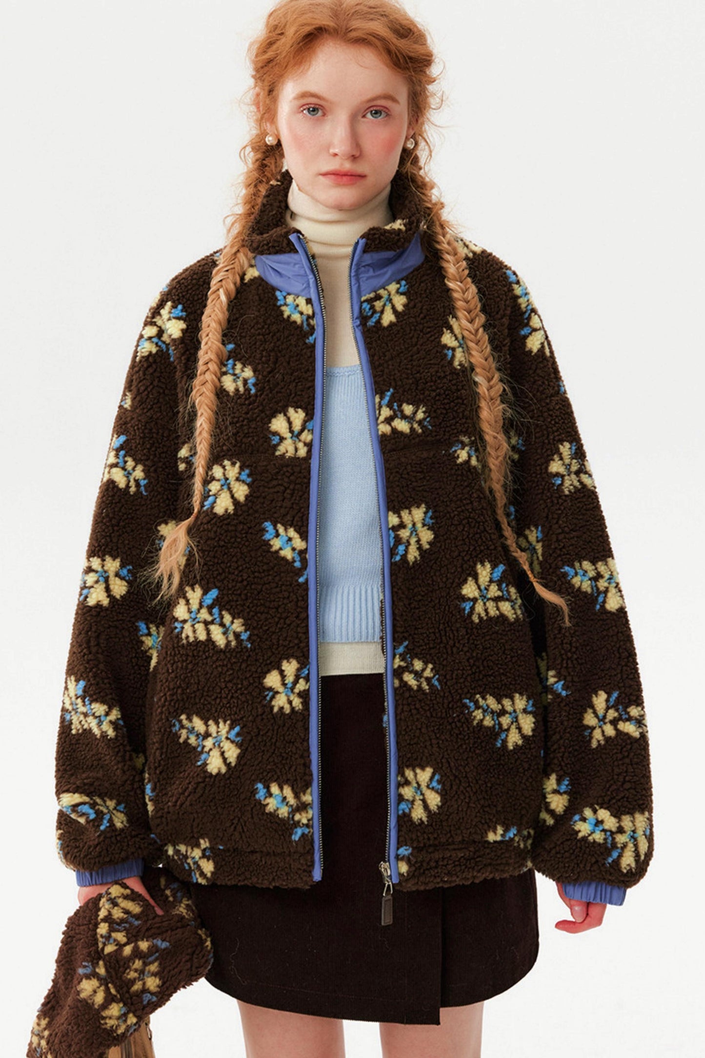 Retro Jacquard Wool Jacket