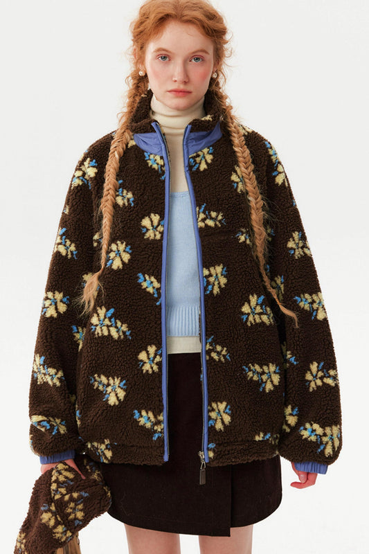 Retro Jacquard Wool Jacket