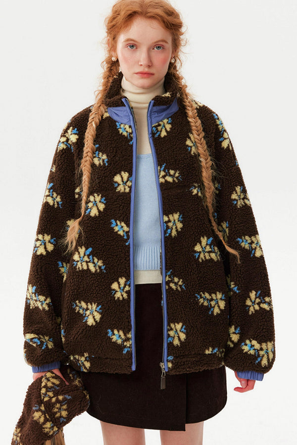 Retro Jacquard Wool Jacket