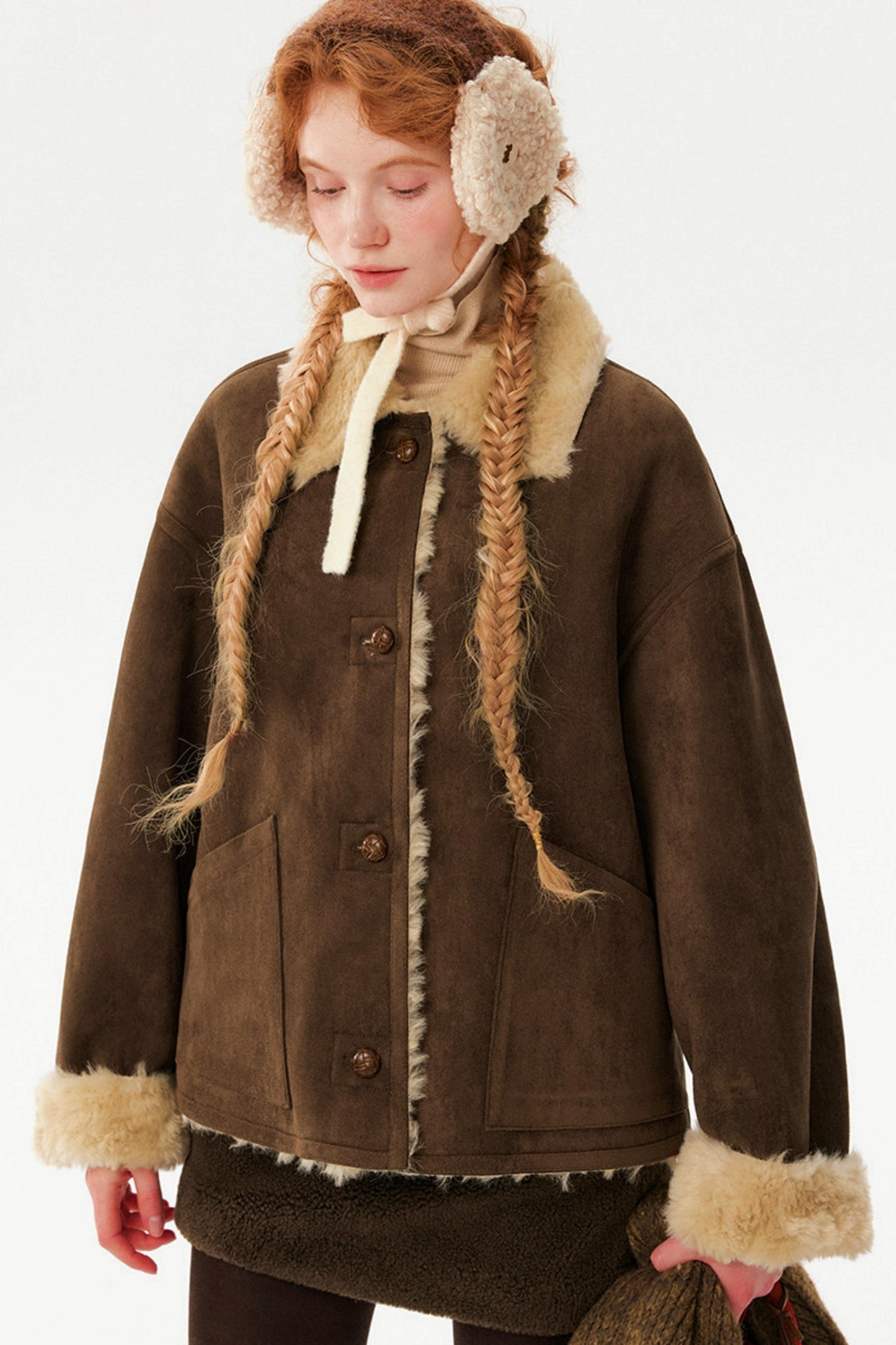 Color-Blocked Reversible Wool Jacket