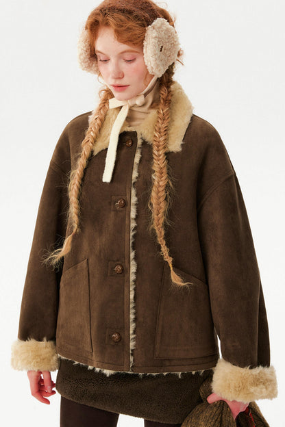 Color-Blocked Reversible Wool Jacket