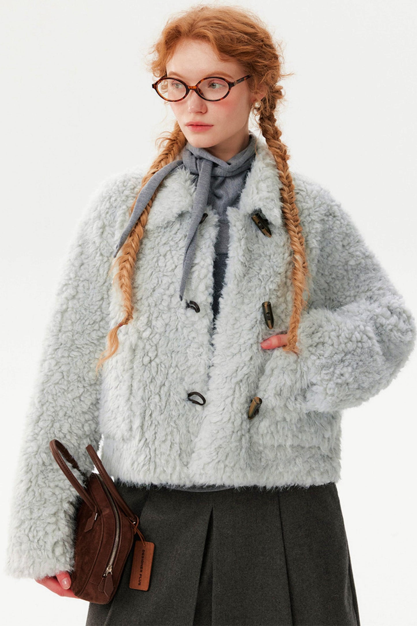 Lamb Wool Toggle Coat